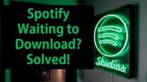 spotify app waiting to download