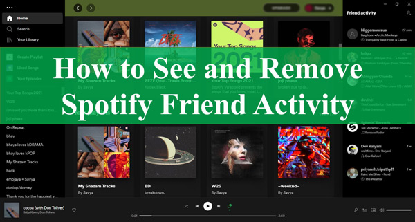 How to Arrange Spotify Friend Activity